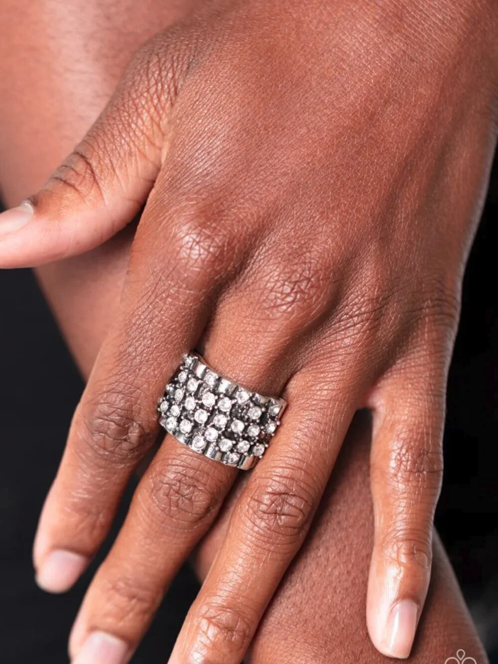 Paparazzi Jewelry Accessories - Lawbreaking Loot - White Ring - Vintage